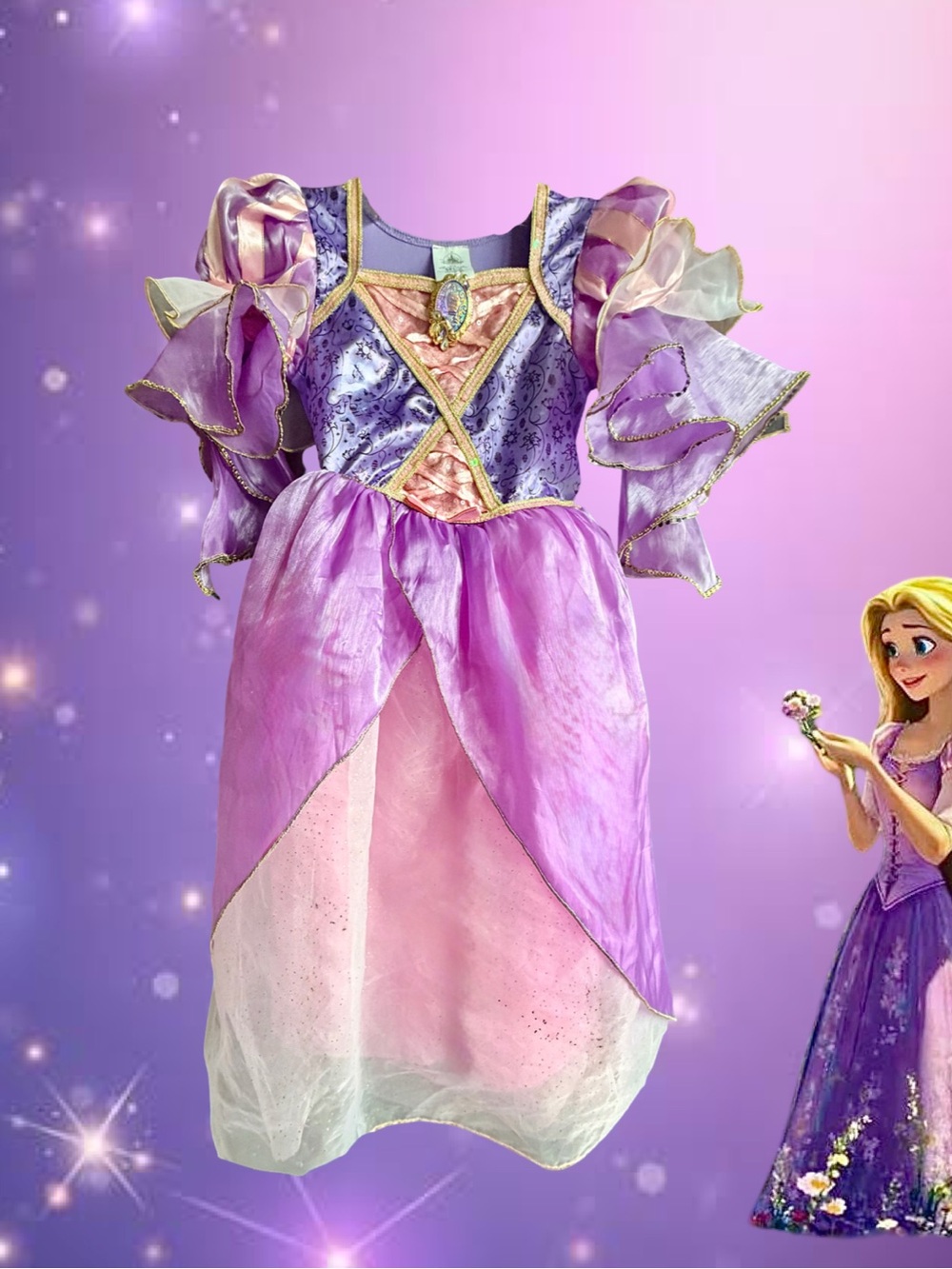 Disney Rapunzel Costume Child size 5/6.